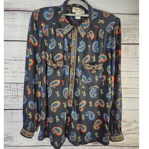 Vintage 70's/80's Robert Janan Eva Designed by Milano Peacock colored size 14